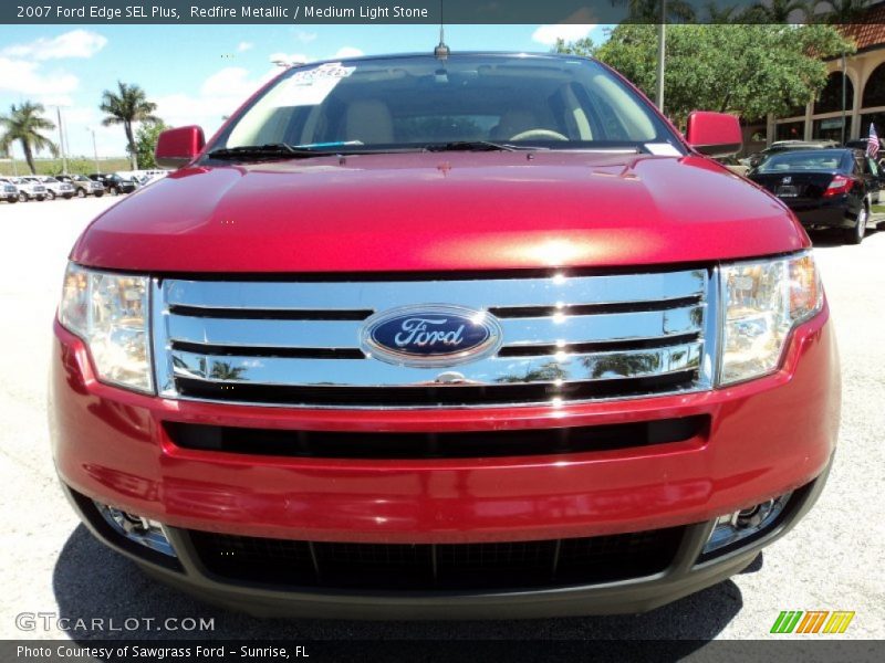Redfire Metallic / Medium Light Stone 2007 Ford Edge SEL Plus