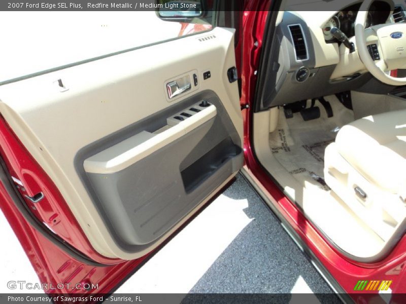 Redfire Metallic / Medium Light Stone 2007 Ford Edge SEL Plus