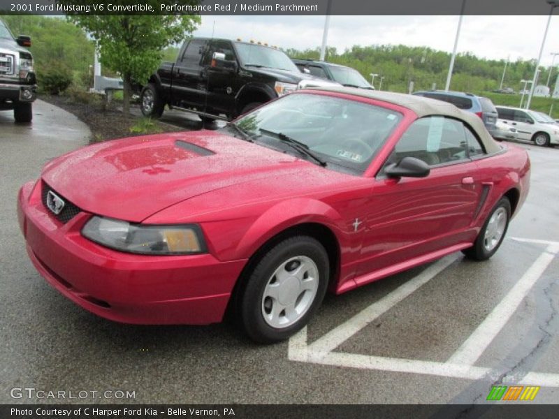 Front 3/4 View of 2001 Mustang V6 Convertible