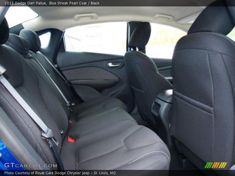 Blue Streak Pearl Coat / Black 2013 Dodge Dart Rallye