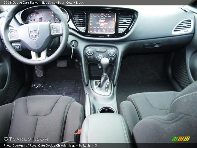 Blue Streak Pearl Coat / Black 2013 Dodge Dart Rallye