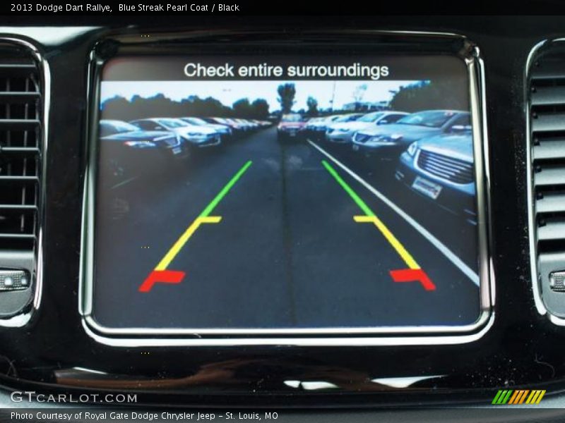 Blue Streak Pearl Coat / Black 2013 Dodge Dart Rallye
