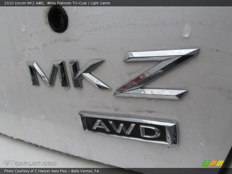 White Platinum Tri-Coat / Light Camel 2010 Lincoln MKZ AWD