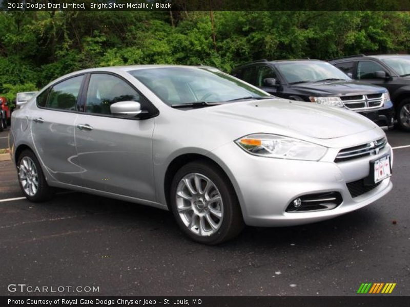 Bright Silver Metallic / Black 2013 Dodge Dart Limited