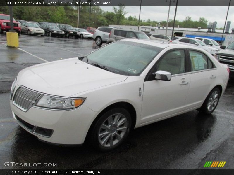 White Platinum Tri-Coat / Light Camel 2010 Lincoln MKZ AWD