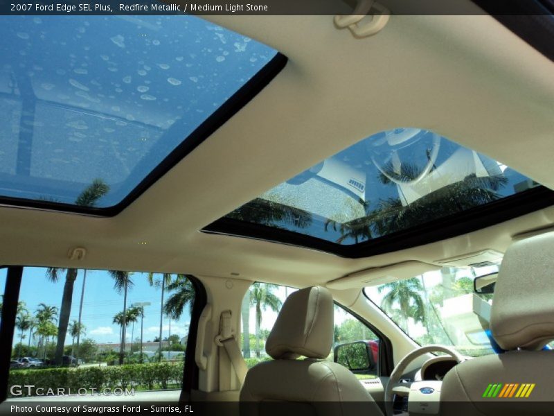 Redfire Metallic / Medium Light Stone 2007 Ford Edge SEL Plus