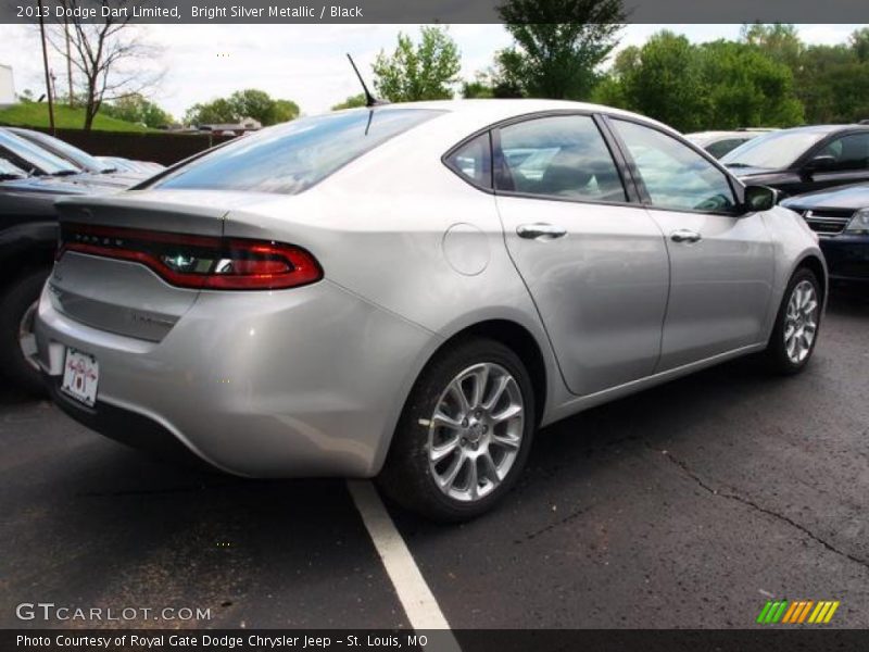 Bright Silver Metallic / Black 2013 Dodge Dart Limited
