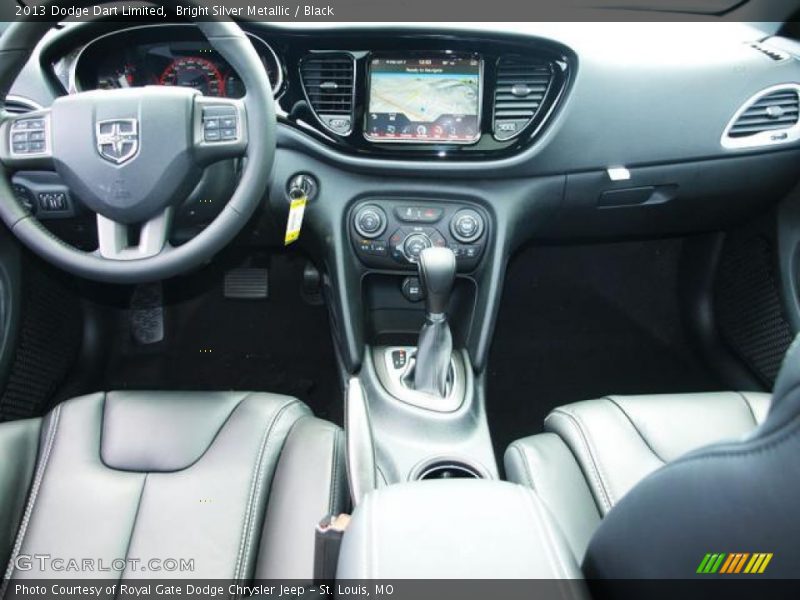 Bright Silver Metallic / Black 2013 Dodge Dart Limited