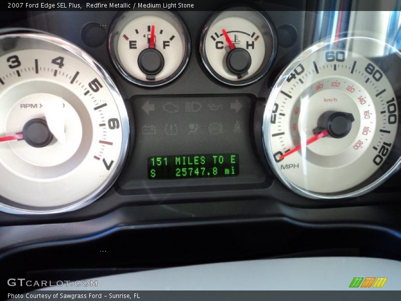 Redfire Metallic / Medium Light Stone 2007 Ford Edge SEL Plus