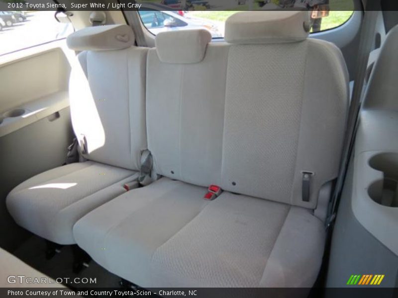 Super White / Light Gray 2012 Toyota Sienna