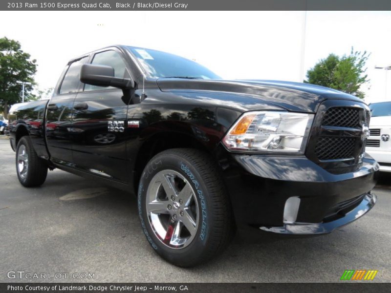 Black / Black/Diesel Gray 2013 Ram 1500 Express Quad Cab