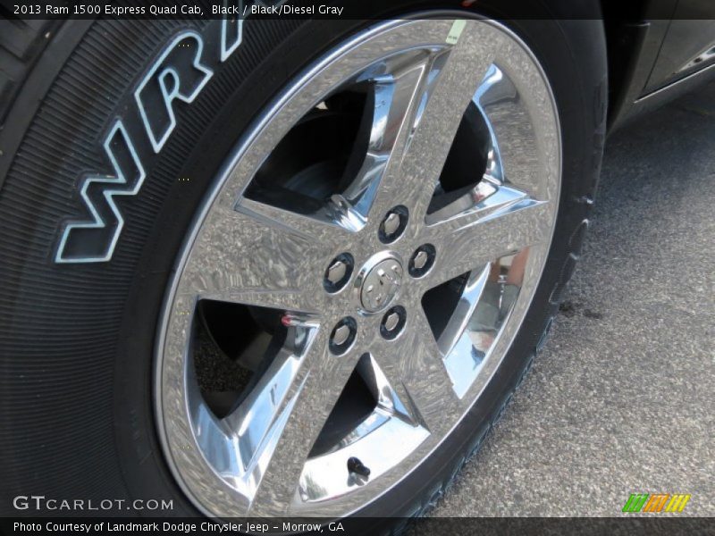Black / Black/Diesel Gray 2013 Ram 1500 Express Quad Cab