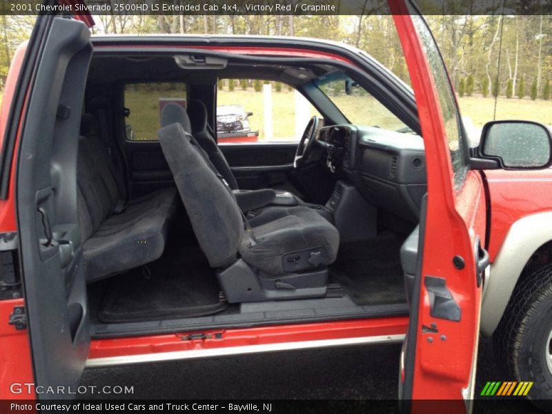 Victory Red / Graphite 2001 Chevrolet Silverado 2500HD LS Extended Cab 4x4