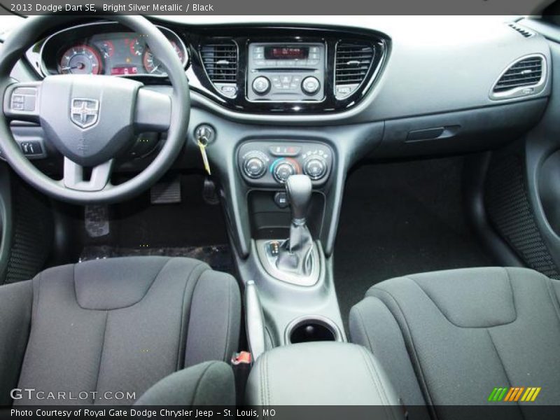 Bright Silver Metallic / Black 2013 Dodge Dart SE