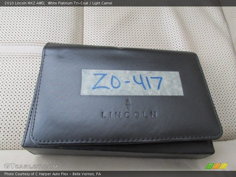 White Platinum Tri-Coat / Light Camel 2010 Lincoln MKZ AWD