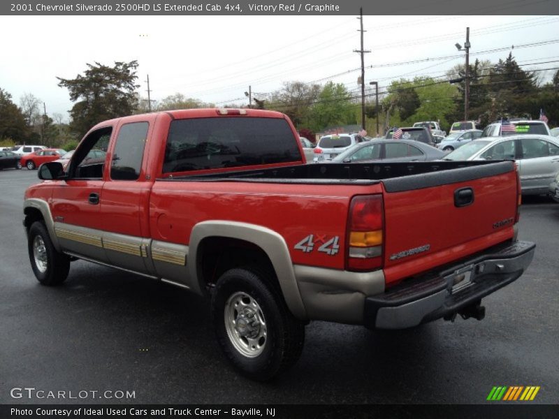 Victory Red / Graphite 2001 Chevrolet Silverado 2500HD LS Extended Cab 4x4