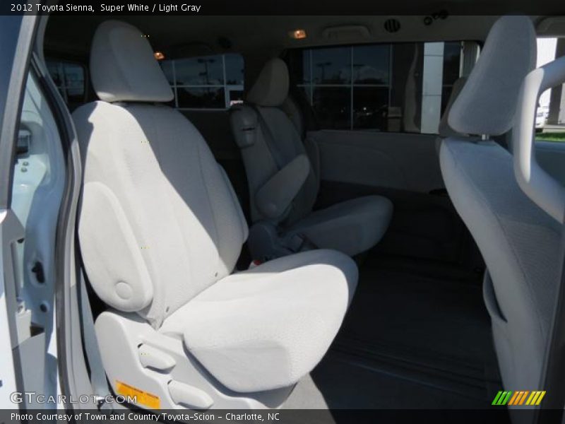 Super White / Light Gray 2012 Toyota Sienna