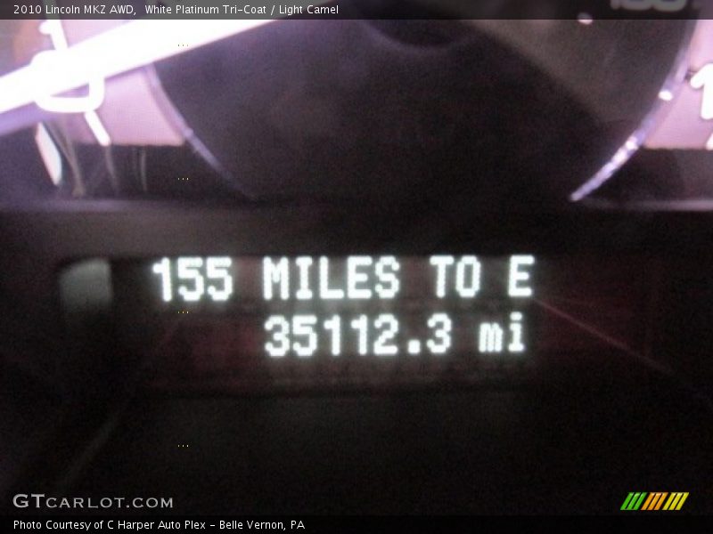 White Platinum Tri-Coat / Light Camel 2010 Lincoln MKZ AWD