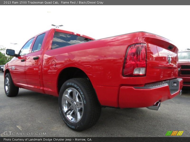 Flame Red / Black/Diesel Gray 2013 Ram 1500 Tradesman Quad Cab