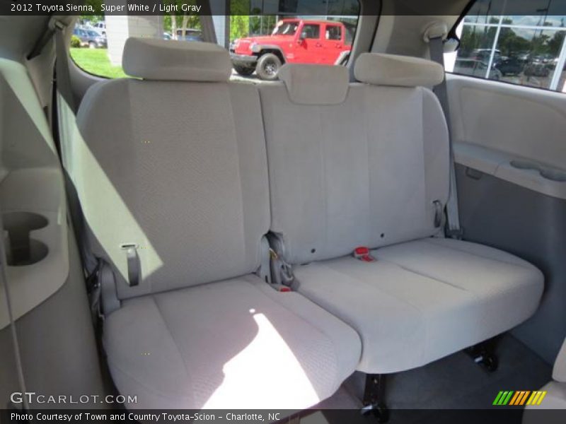Super White / Light Gray 2012 Toyota Sienna