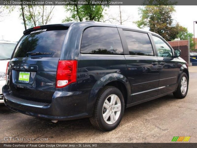 Maximum Steel Metallic / Black/Light Graystone 2013 Dodge Grand Caravan Crew