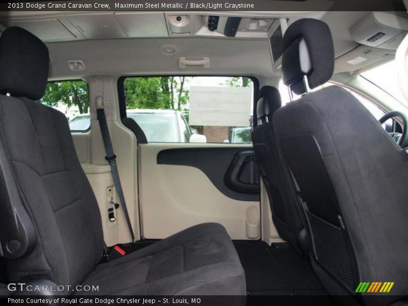 Maximum Steel Metallic / Black/Light Graystone 2013 Dodge Grand Caravan Crew