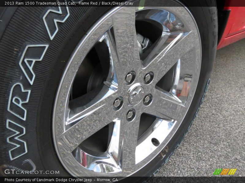 Flame Red / Black/Diesel Gray 2013 Ram 1500 Tradesman Quad Cab