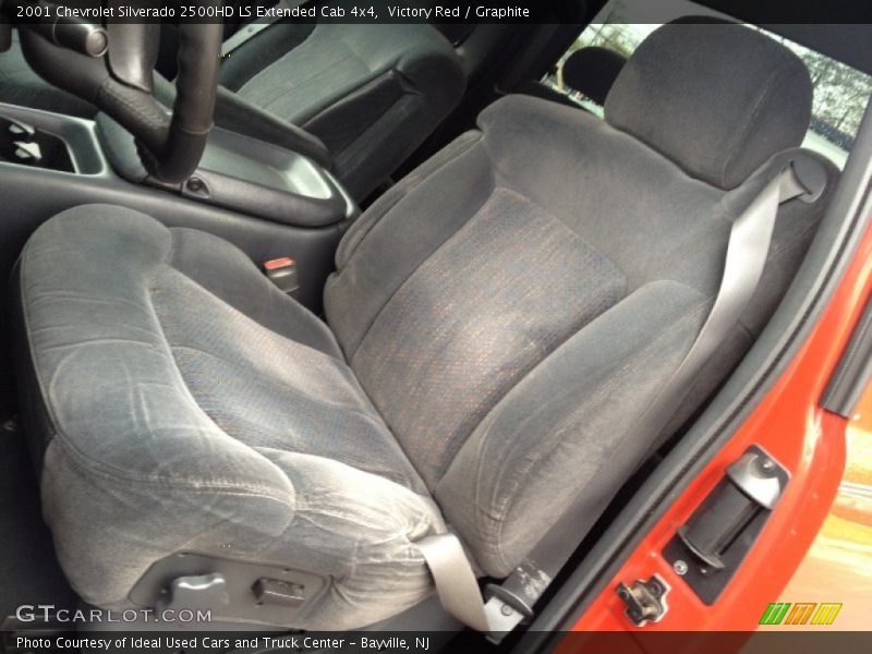 Victory Red / Graphite 2001 Chevrolet Silverado 2500HD LS Extended Cab 4x4