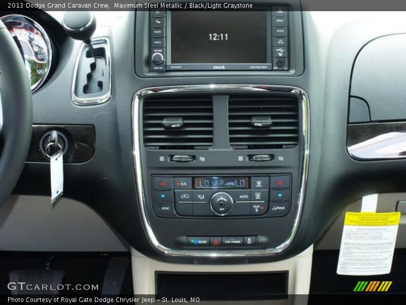 Maximum Steel Metallic / Black/Light Graystone 2013 Dodge Grand Caravan Crew