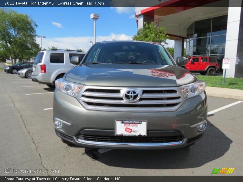 Cypress Green Pearl / Ash 2011 Toyota Highlander V6