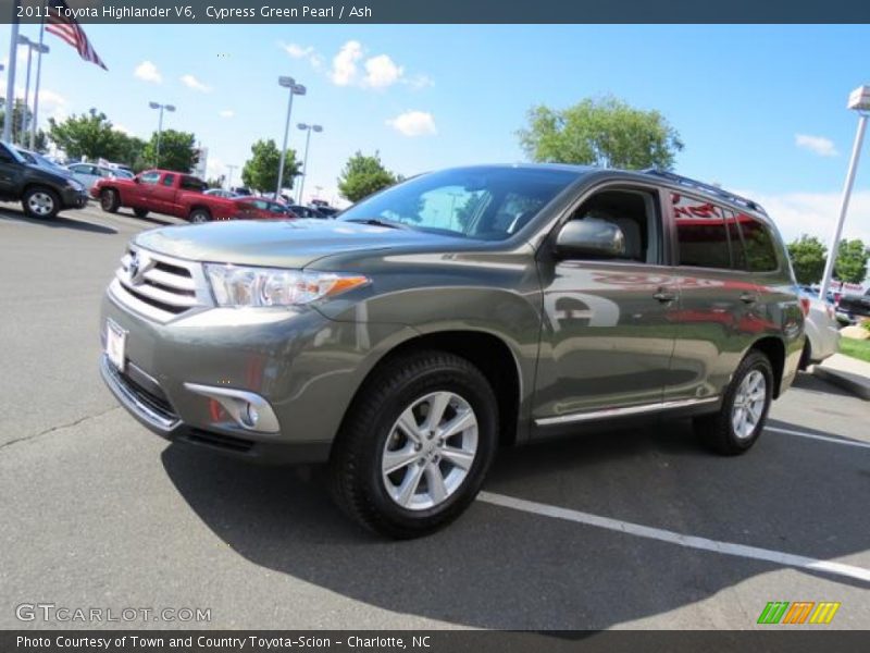 Cypress Green Pearl / Ash 2011 Toyota Highlander V6