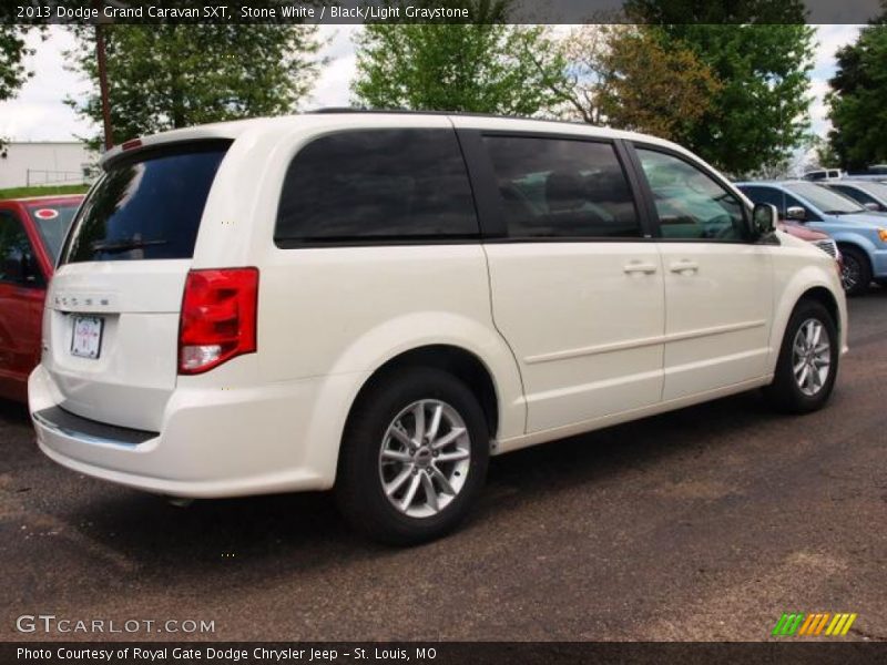 Stone White / Black/Light Graystone 2013 Dodge Grand Caravan SXT