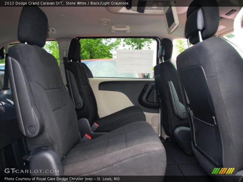 Stone White / Black/Light Graystone 2013 Dodge Grand Caravan SXT