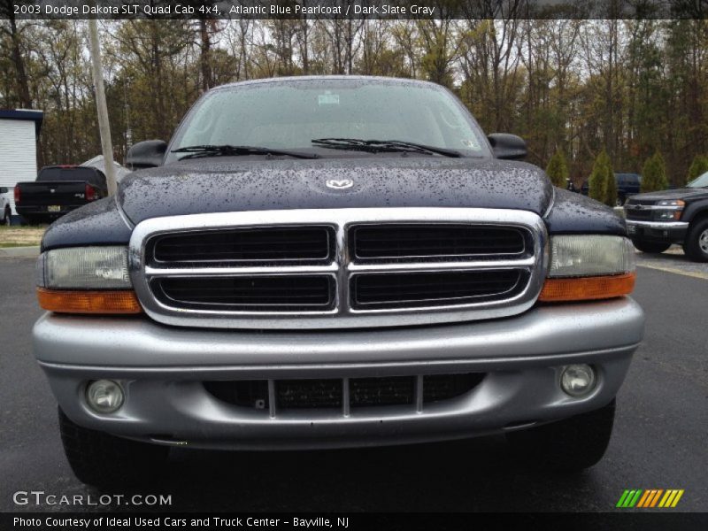 Atlantic Blue Pearlcoat / Dark Slate Gray 2003 Dodge Dakota SLT Quad Cab 4x4