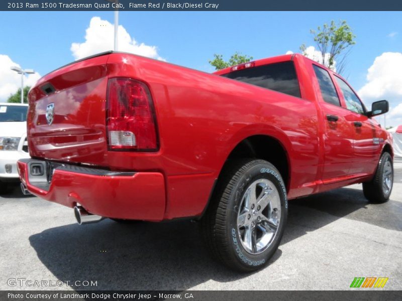 Flame Red / Black/Diesel Gray 2013 Ram 1500 Tradesman Quad Cab