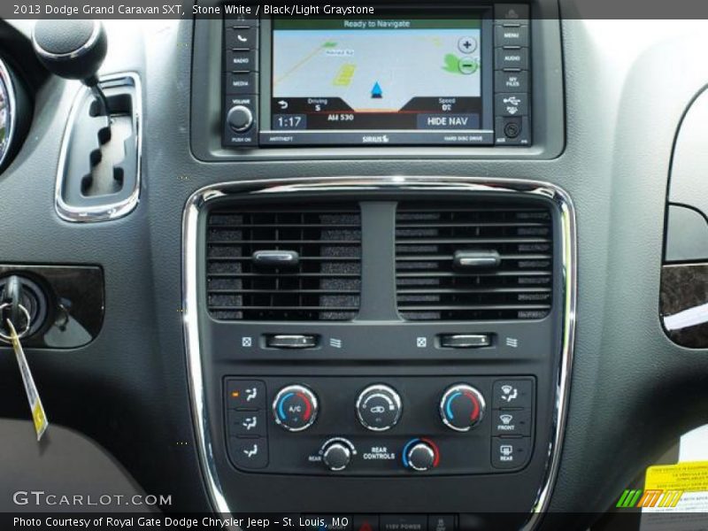 Stone White / Black/Light Graystone 2013 Dodge Grand Caravan SXT