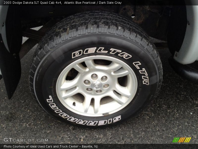 Atlantic Blue Pearlcoat / Dark Slate Gray 2003 Dodge Dakota SLT Quad Cab 4x4