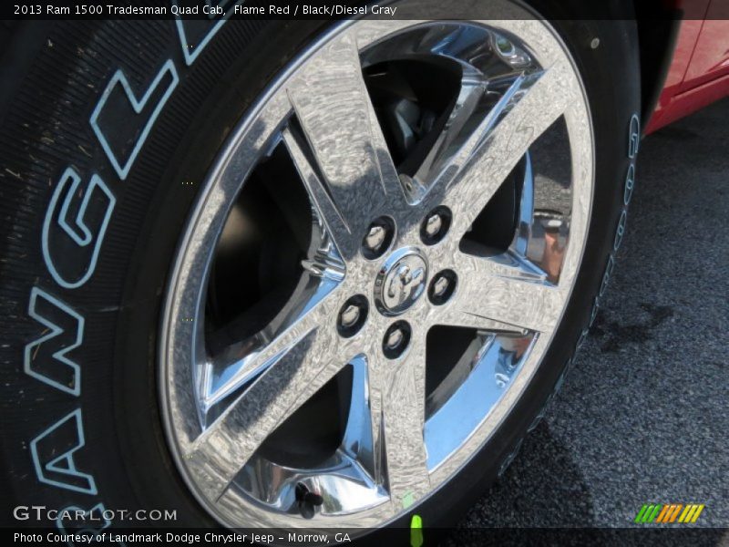 Flame Red / Black/Diesel Gray 2013 Ram 1500 Tradesman Quad Cab