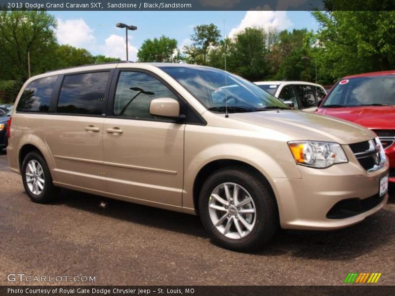 Sandstone / Black/Sandstorm 2013 Dodge Grand Caravan SXT
