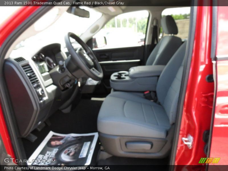 Flame Red / Black/Diesel Gray 2013 Ram 1500 Tradesman Quad Cab