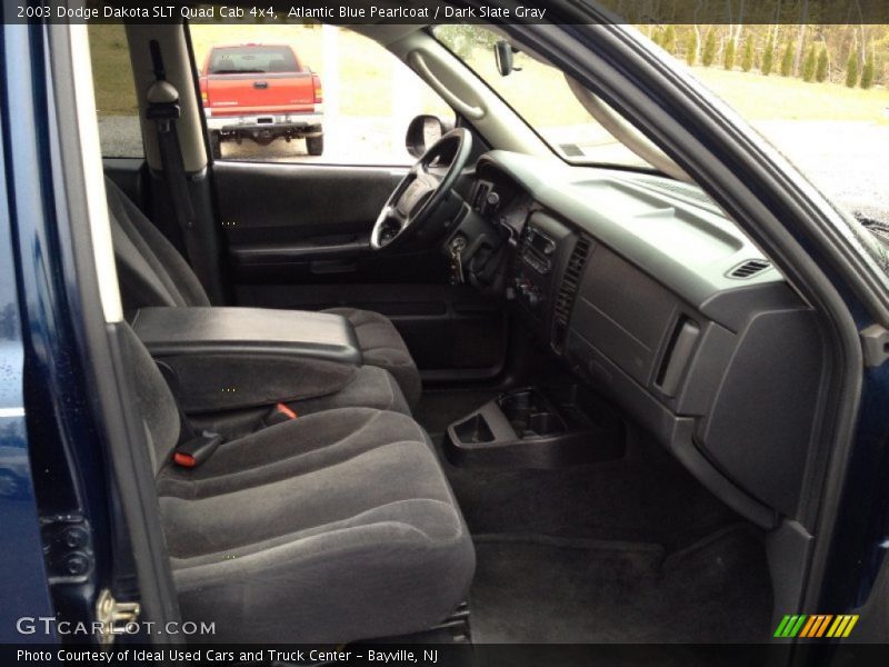 Atlantic Blue Pearlcoat / Dark Slate Gray 2003 Dodge Dakota SLT Quad Cab 4x4