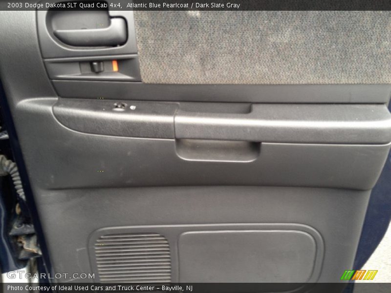 Atlantic Blue Pearlcoat / Dark Slate Gray 2003 Dodge Dakota SLT Quad Cab 4x4