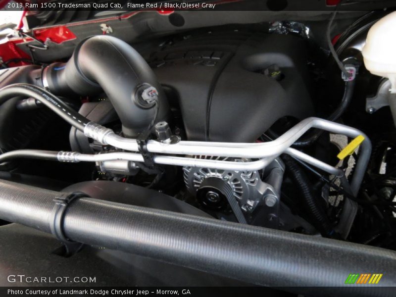 Flame Red / Black/Diesel Gray 2013 Ram 1500 Tradesman Quad Cab