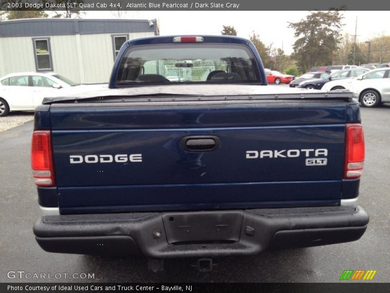 Atlantic Blue Pearlcoat / Dark Slate Gray 2003 Dodge Dakota SLT Quad Cab 4x4