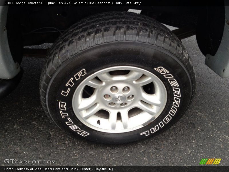 Atlantic Blue Pearlcoat / Dark Slate Gray 2003 Dodge Dakota SLT Quad Cab 4x4