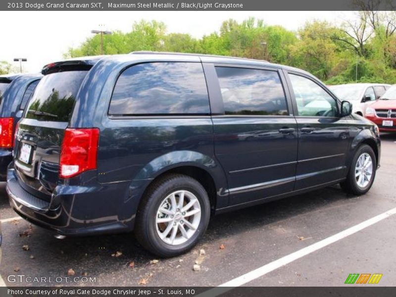 Maximum Steel Metallic / Black/Light Graystone 2013 Dodge Grand Caravan SXT