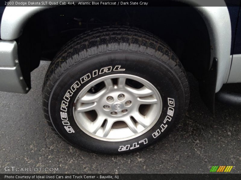 Atlantic Blue Pearlcoat / Dark Slate Gray 2003 Dodge Dakota SLT Quad Cab 4x4
