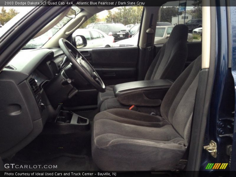 Atlantic Blue Pearlcoat / Dark Slate Gray 2003 Dodge Dakota SLT Quad Cab 4x4