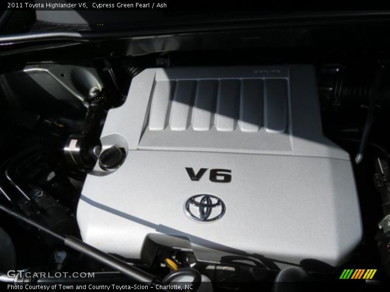 Cypress Green Pearl / Ash 2011 Toyota Highlander V6