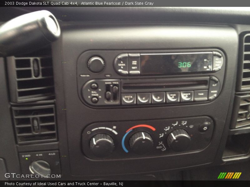 Atlantic Blue Pearlcoat / Dark Slate Gray 2003 Dodge Dakota SLT Quad Cab 4x4